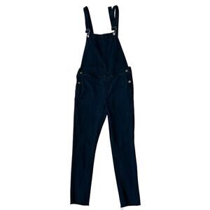 NEUW Sister Ray Slim Jean Black Overalls Women's Size 8 Street wear EMO Grunge